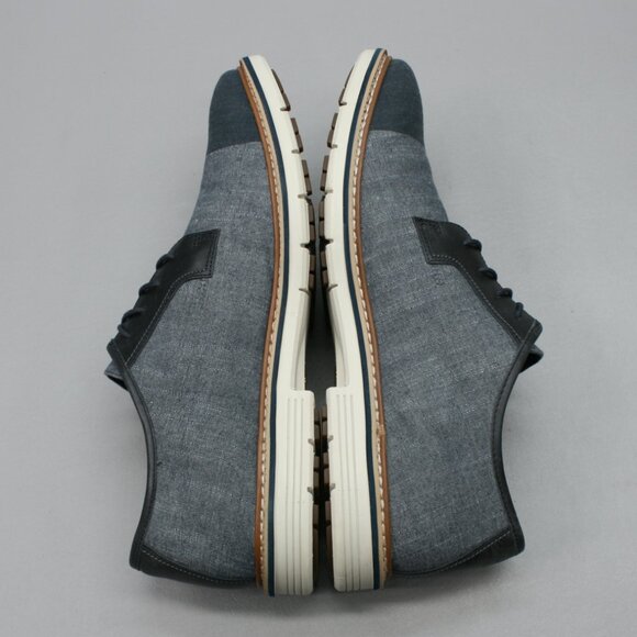 Timberland Men's 13 Naples Trail Dip Oxford Blue Canvas Lace Cap-toe Shoes A19YZ - Picture 12 of 12